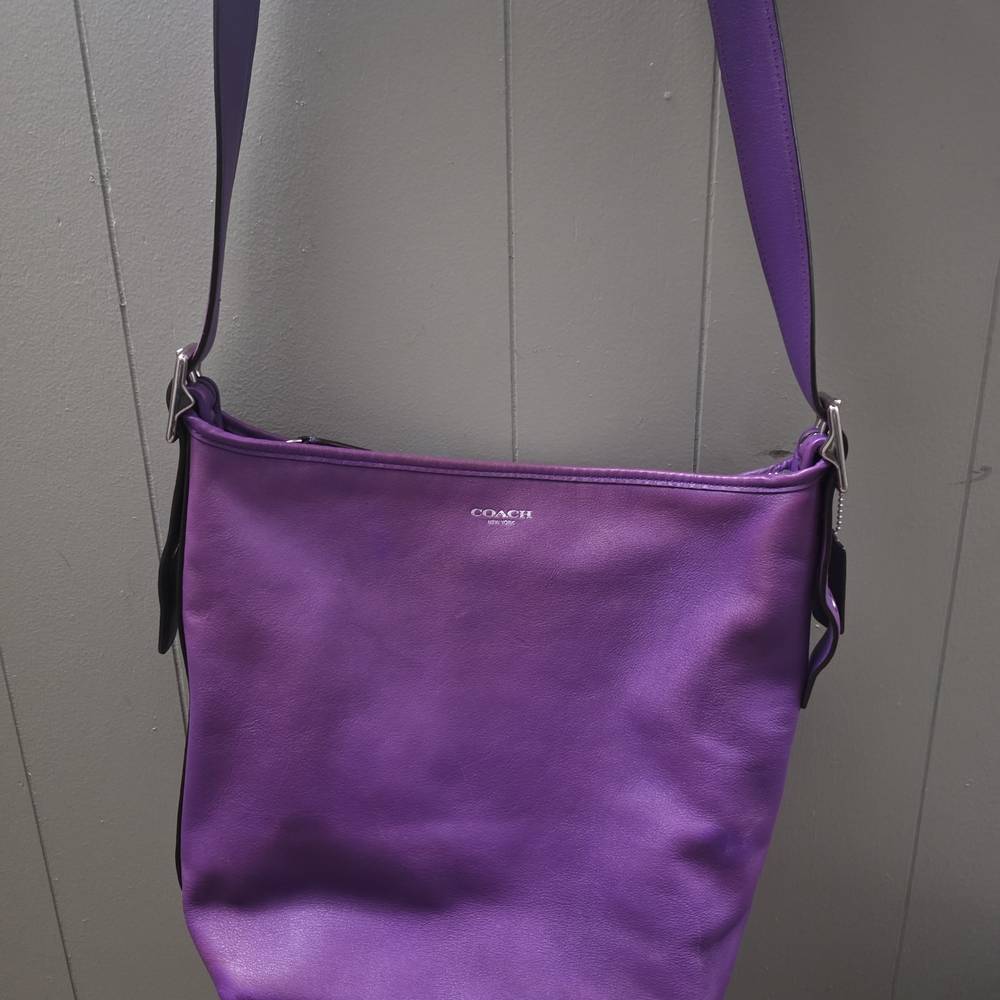 Purple Coach Bucket Crossbody Bag (PLS READ)